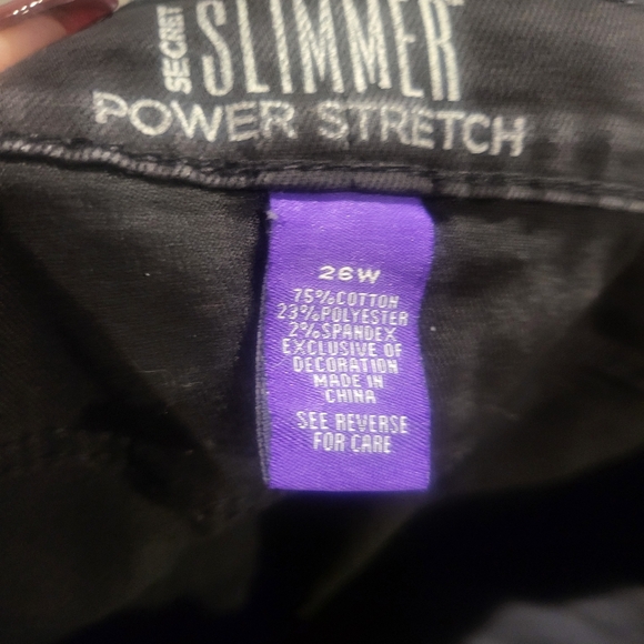 Plus Size 26W Black Jeans - Picture 3 of 5